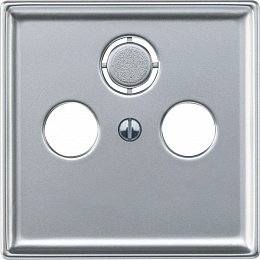 Центральная плата для антенных розеток TV/FM х2 х3, sd (алюминий) Merten Schneider Electric. Вид 1