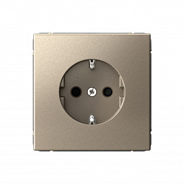 Розетка с заземл., со шторк., 16А, механизм (шампань) ARTGALLERY Systeme Electric. Вид 1