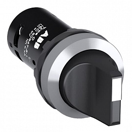 C2SS2-30B-20 Переключатель 2-х позиционный черный 2НО с фиксацией ABB. Вид 1