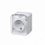Розетка с заземлением, со шторками, 16А, 250B О/У (белый) AtlasDesign PROFI IP54 Systeme Electric. Вид 1.