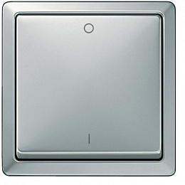 Клавиша с маркировкой i/0 , sd (сталь) Merten Schneider Electric. Вид 1