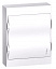 Бокс настенный 2ряда/24 модуля с белой дверью (с клеммами) IP40 EASY 9 Systeme Electric. Вид 1.
