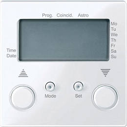 Таймер для жалюзи (активный белый) Merten Schneider Electric. Вид 1