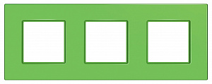 Рамка 3-постовая (киви) Unica Quadro Schneider Electric. Вид 1