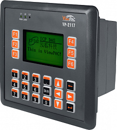 панельный контроллер ViewPAC, дисплей 128х64 точек, процессор 80186-совместимый 80МГц, , Ethernet, MiniOS7, IsaGraf ICP DAS. Вид 1