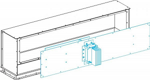 Защитный кожух гориз. для el n5, 800-1250а Schneider Electric. Вид 1