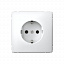 Розетка с заземл., 16А, механизм, зажим. клем. (лотос) ARTGALLERY Systeme Electric. Вид 1.