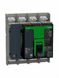 NS630bH Автоматический выключатель 4-полюсный, 630А, MIC 2.0, 70 kA Schneider Electric. Вид 1