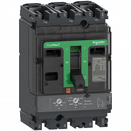 NSX100HB1 3P TMD 80 Автоматический выключатель 3-полюсный, 80А75kA Schneider Electric. Вид 1