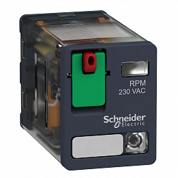 Реле 2co светодиод 24в перем тока rpm22f7 Schneider Electric. Вид 1