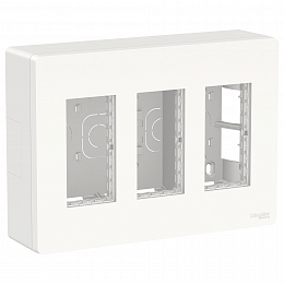 Блок открытой установки 3х2 (белый) Unica System+ Schneider Electric. Вид 1