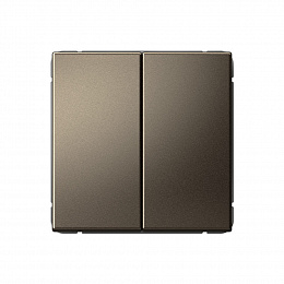 Выключатель 2-кл. кнопочный, сх.2, 10А, механизм (мокко) ARTGALLERY Systeme Electric. Вид 1