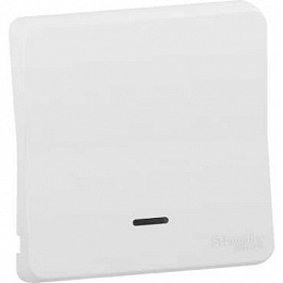 Клавиша с линзой подсветки , IP55 (белый) Mureva Styl Schneider Electric. Вид 1