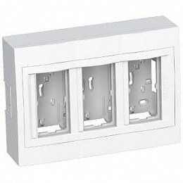 Коробка нар.монт 3х2 верт.с рамкой r9003 Schneider Electric. Вид 1