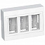 Коробка нар.монт 3х2 верт.с рамкой r9003 Schneider Electric. Вид 1.