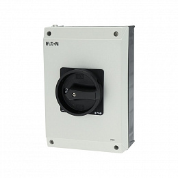 207374 P3-100/I5/SVB-SW Главный выключатель в корпусе, 3-полюсный, 100А, черная ручка, запираемый Eaton. Вид 1