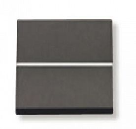 N2204.6 AN Механизм 1-клавишной кнопки с нормально-закрытым контактом с клавишей без символа, 2-модульный, серия Zenit, цвет антрацит ABB. Вид 1