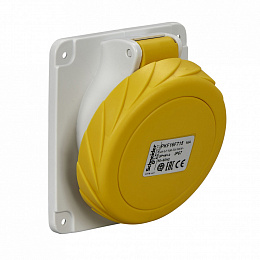 Розетка панельная, угловая винт 16a 3pne 100-130 IP67 Schneider Electric. Вид 1