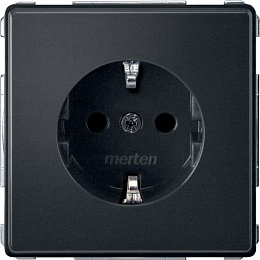 Механизм розетки (антрацит) Merten Aquadesign Schneider Electric. Вид 1