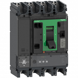 NSX400F 4P4D MIC.2.3 400 Автоматический выключатель 4-х полюсный, 400А 36kA Schneider Electric. Вид 1