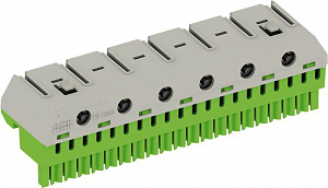ZK206G Клеммник PE 20x4 + 6x25 мм2 для AT/U ABB. Вид 1