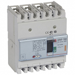 DPX3 160 Термо-магнитный 4-полюсный автомат 100А, 25kA Legrand. Вид 1