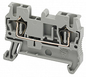 Клеммник пружинный проходной 2,5 мм², 2 точки подключения (серый) Schneider Electric