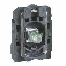 Корпус красной кнопки 22мм с подсветкой 230-240В 2НО Schneider Electric. Вид 1