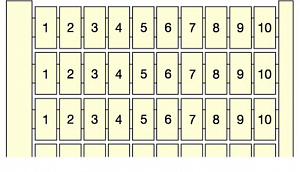 RC610 10Х(1-10) Маркер RC610 горизонт. 10x(1 A 10) NORIZ. TYCO. Вид 1