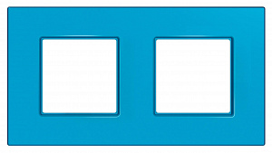 Рамка 2-постовая (голубика) Unica Quadro Schneider Electric. Вид 1