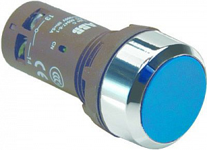 CP1-30L-11 Кнопка синяя без фиксации 1НО+1HЗ ABB. Вид 1