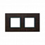 Рамка 2-постовая (темная кожа) Unica Class Schneider Electric. Вид 1.