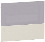 Mini pragma бежевая передняя панель встраив. щита с дымч. дв. 1ряд/12мод,италия Schneider Electric