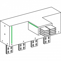 секция вводная с углом плашмя Schneider Electric. Вид 1