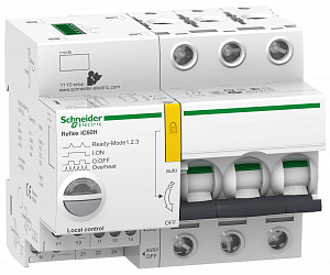iC60N 3P 10A Автоматический выключатель 3-полюсный, 10А, 6kA (хар-ка B) Reflex Ti24 Schneider Electric. Вид 1