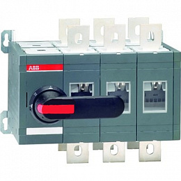 OT630E12P Рубильник 3-полюсный на 630А (с ручкой и переходником) ABB. Вид 1