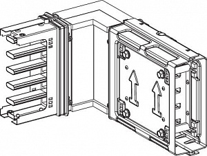 Секция угловая горизонтальная 400А Schneider Electric. Вид 1