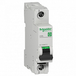 Автоматический выключатель C60L 1-полюсный 2A C Schneider Electric. Вид 1