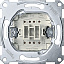 Механизм 1-полюсного выключателя с сигнальным контактом 10a,qf Merten Schneider Electric. Вид 1.