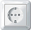 Розетка с заземлением, со шторками (белый) Merten M-Trend Schneider Electric. Вид 1.