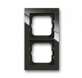 1722-295-500 Рамка 2-постовая, серия axcent, цвет ch?teau-black ABB. Вид 1