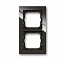 1722-295-500 Рамка 2-постовая, серия axcent, цвет ch?teau-black ABB. Вид 1.