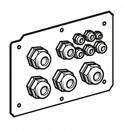 Крышка сальника ATV71WU55N4,WU75N4 IP54 Schneider Electric. Вид 1