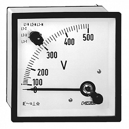 Вольтметр с переключателем фаз EC 72 FNIII+N 500V Circutor. Вид 1