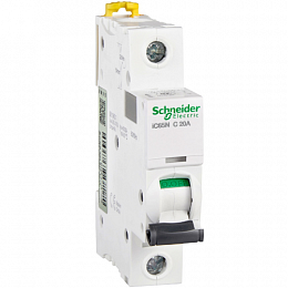 iC65N 1P 20А Автоматический выключатель 1-полюсный, 20А, 6кА (хар-ка C) Schneider Electric. Вид 1