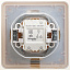 Переключатель 1-клавишный, 10АХ, IP44, в сборе (слоновая кость) Wessen 59 Systeme Electric. Вид 1.
