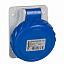 Розетка панельная, угловая бстр 32а 3P-N-E 200-250 IP67 Schneider Electric. Вид 1.