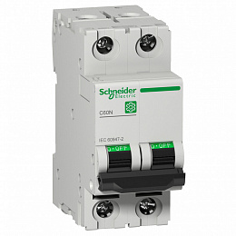 Автоматический выключатель C60N 2-полюсный 10A B Schneider Electric. Вид 1