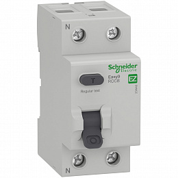 Блок утечки тока 2-полюсный, 63A, 100mA, тип АC (УЗО) EASY 9 Schneider Electric. Вид 1
