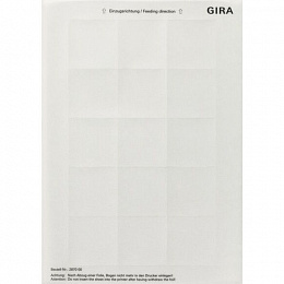 Пленка для нанесения надписей Gira. Вид 1